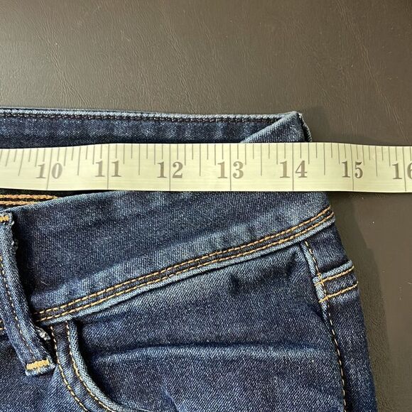 Hudson Denim Jeans Size 27 Low Rise Boot cut Raw Edge Dark Wash - Picture 10 of 12